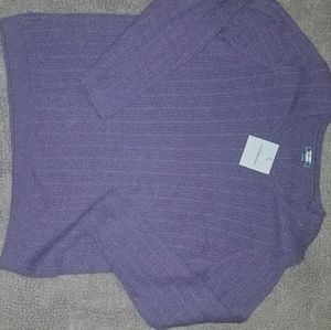 Womens 3 XL purple sweater cardigan croft n borrow